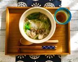鶏がらスープで☆簡単な親子フォー☆作り方8写真