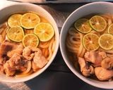 スダチと豚肉のおうどん作り方5写真