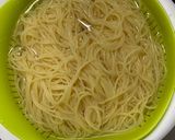 たぬき納豆キムチパスタ作り方3写真