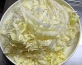 白菜とハムの冷製すだちパスタ作り方1写真