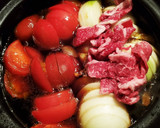 簡単すぎてゴメンなさい♡トマトすき焼き！作り方4写真
