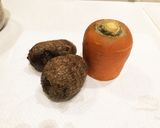 里芋とにんじんのかき玉味噌汁作り方1写真