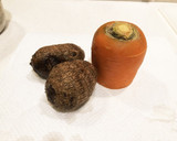 里芋とにんじんのかき玉味噌汁作り方1写真