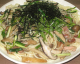 昆布茶で簡単　和風きのこパスタ作り方4写真
