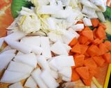 簡単で温まるすいとん入り野菜たっぷり汁！作り方1写真
