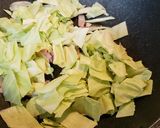 キャベツとハムのペペロンチーノ作り方6写真