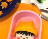 秋 紅葉づくし弁当 ニット帽の女の子作り方3写真