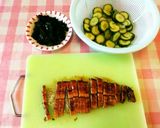うざく（鰻とキュウリとワカメの酢の物）作り方1写真