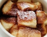 カラメルソースのかかったパンプディング作り方7写真