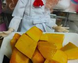 リカちゃん♡かぼちゃのチーズ茶巾ꕤ*.ﾟ作り方2写真