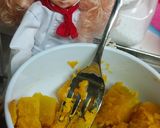 リカちゃん♡かぼちゃのチーズ茶巾ꕤ*.ﾟ作り方5写真