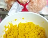 リカちゃん♡かぼちゃのチーズ茶巾ꕤ*.ﾟ作り方8写真