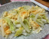 材料2つ☆　白菜とたまごの中華炒め　作り方6写真