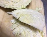 まめのん蒸しキャベツ作り方1写真