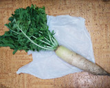 大根葉の簡単した処理(レンジ調理)作り方1写真
