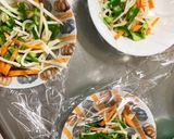 全てレンジ肉詰め豆腐餃子風ドーム蒸し作り方17写真