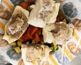 全てレンジ肉詰め豆腐餃子風ドーム蒸し作り方22写真