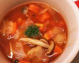 栄養満点☆トマト缶で簡単ミネストローネ風作り方6写真