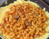 マヨオムレツでトマトソースマカロニのピザ作り方10写真