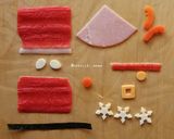 サンタとトナカイのスティックおにぎり作り方4写真