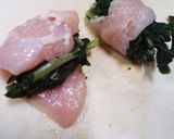 大根菜鶏肉ロール作り方5写真