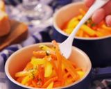 柿と人参のオレンジ色サラダ作り方9写真
