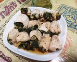 大根菜鶏肉ロール作り方8写真