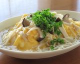 トロトロ卵のオムライス　えのき茸あんかけ作り方5写真