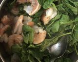 えびとほうれん草のレモン風味パスタ作り方2写真