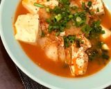 お腹に溜まる代謝アップのキムチ豆腐スープ作り方9写真