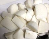 お大根と大豆の煮物作り方1写真