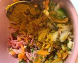 お手軽腎臓病食ーﾚﾝｼﾞでｷｰﾏｶﾚｰ作り方2写真