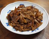 ほかほかご飯に牛肉とごぼうの味噌炒め作り方4写真