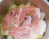 簡単！白菜と豚バラ肉のミルフィーユ蒸し作り方3写真