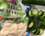 きゅうりとサラダチキンの簡単料理作り方1写真