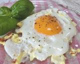 材料3つ☆　マヨネーズで目玉焼き作り方4写真