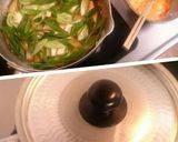 素朴！『薄揚げと豆腐の衣笠卵とじ』作り方3写真