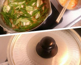 素朴！『薄揚げと豆腐の衣笠卵とじ』作り方3写真