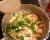 素朴！『薄揚げと豆腐の衣笠卵とじ』作り方4写真