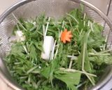 簡単一手間＊水菜と昆布締鯛の御馳走サラダ作り方3写真