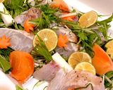 簡単一手間＊水菜と昆布締鯛の御馳走サラダ作り方8写真