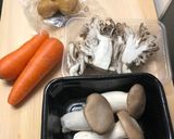 秋だね♪ 牡蠣とキノコの炊き込みご飯♪作り方1写真