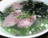 塩豚茹でたら☆わかめスープ作り方7写真
