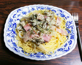 簡単♪３種のきのことベーコンのパスタ☆作り方7写真