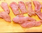 鶏むね肉でナスのはさみ揚げ作り方1写真