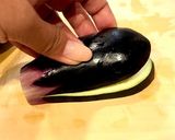 鶏むね肉でナスのはさみ揚げ作り方4写真