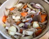 冬野菜のごま豆乳豚汁作り方5写真