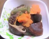 秋田のにおさくと干しシイタケの煮物作り方4写真