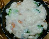 ケチャップライス☆海老きのこドリア作り方4写真