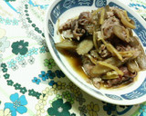 定番♪♪✿ごぼうと豚肉の❀煮物✿作り方5写真